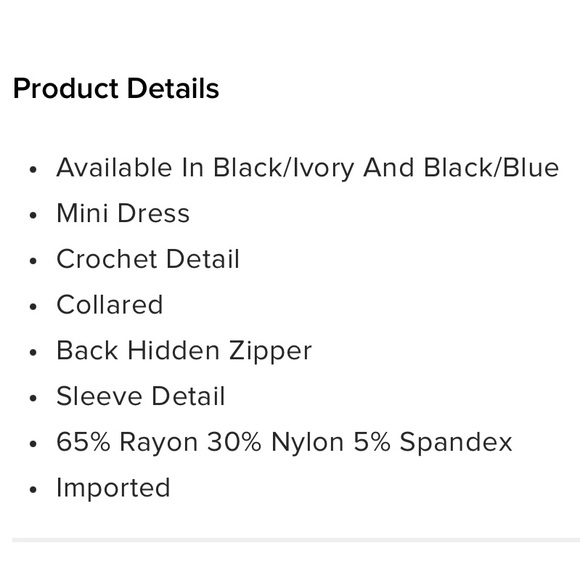 Black dress with white lace collar and sleeves - Picture 2 of 3